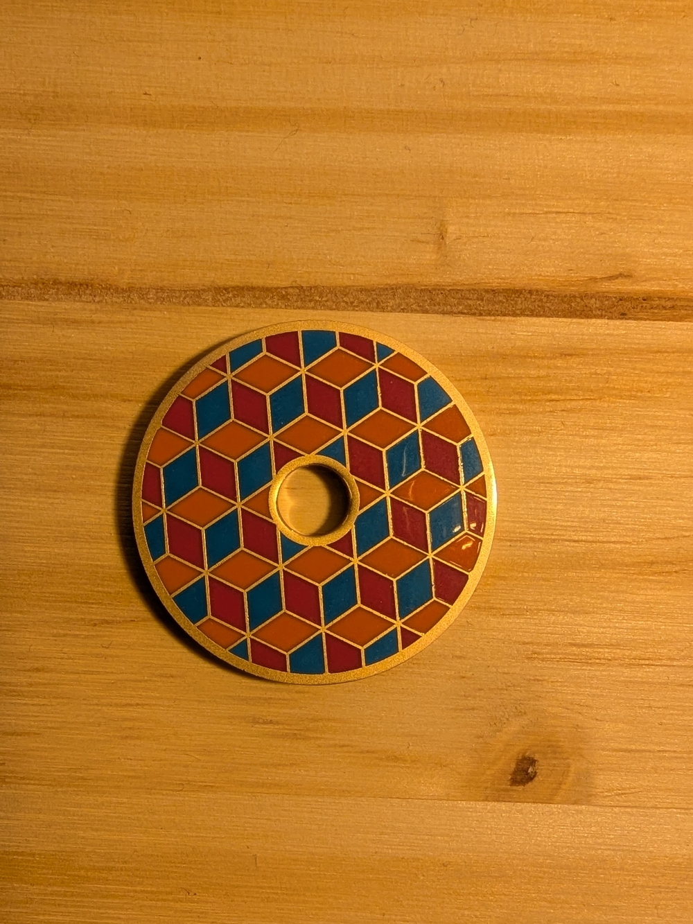 Tumbling Blocks 45 Rpm Adapter For Turntable Record Player - Picture 1 of 2